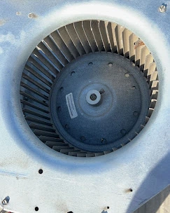 Blower wheel cleaning service by HVAC Penguin technicians in Turlock CA