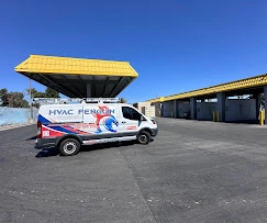 HVAC Penguin service van ready for ductless mini-split installation in Turlock CA