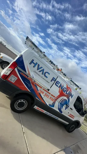 HVAC Penguin service van providing professional heat pump installation services in Turlock CA